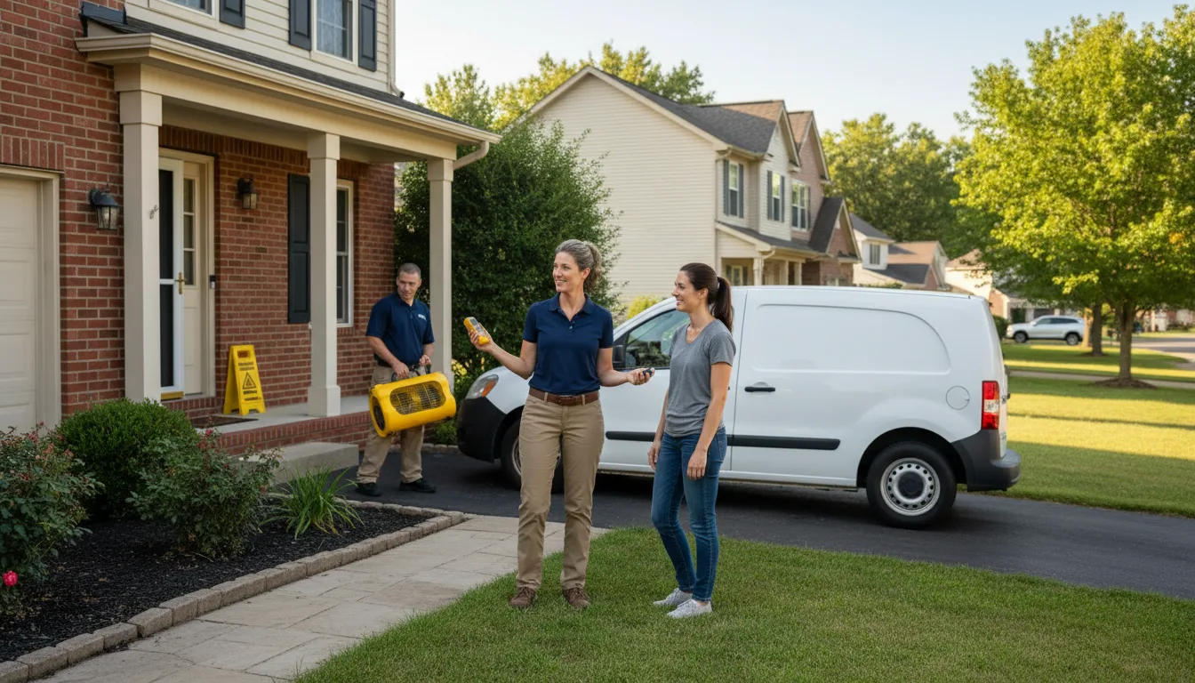 Water restoration image for Emergency Water Damage Restoration in Shade, OH